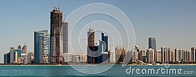 Abu Dhabi Skyline Stock Photo