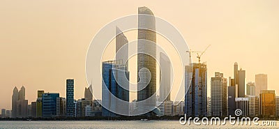 Abu Dhabi Skyline Stock Photo
