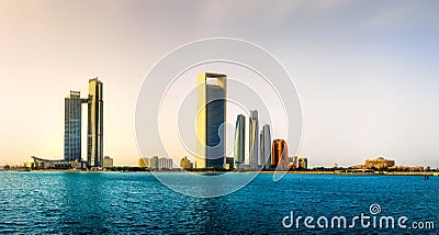 Abu Dhabi Skyline Stock Photo