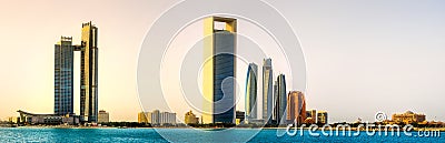 Abu Dhabi Skyline Stock Photo