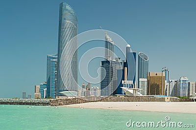 Abu Dhabi Skyline Stock Photo