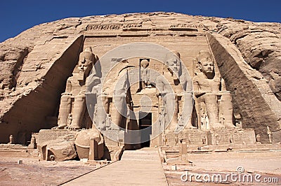 Abu Simbel, Ancient Egypt, Vacation Travel Stock Photo