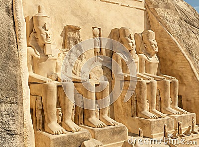 Abu Simbel Cartoon Illustration