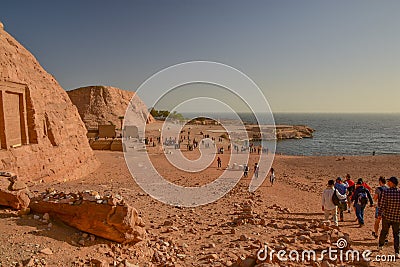 Abu Simbel Temple, Egypt Editorial Stock Photo