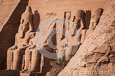 Abu Simbel tomb, Egypt Editorial Stock Photo