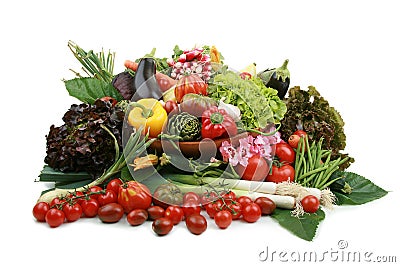 Abundance of vegetables Stock Photo