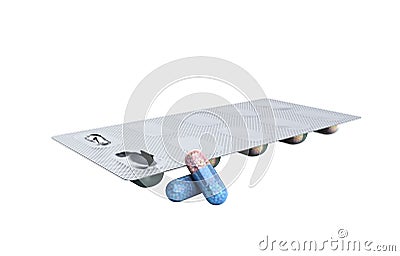 Abuse of anabolic steroids for sports Blister pack of steroids c Stock Photo