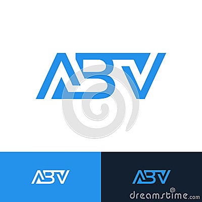 ABV logo. ABV latter logo Design Vector Illustration