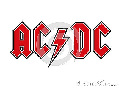 AC/DC Logo Editorial Stock Photo