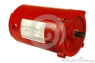 AC Electric Motor Stock Photo