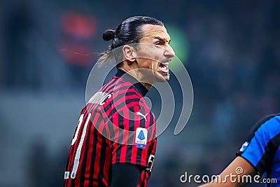 AC Milan Italian soccer Serie A season 2019/20 Editorial Stock Photo
