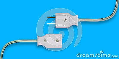 AC power plug. Stock Photo