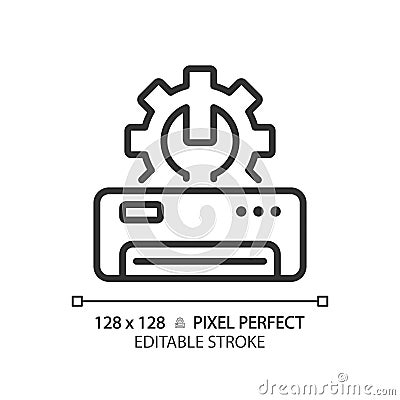 Ac repair linear icon Vector Illustration