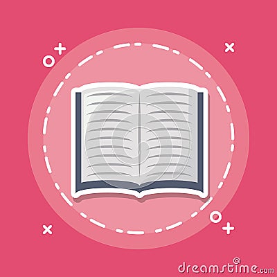 Academic book icon image Vector Illustration