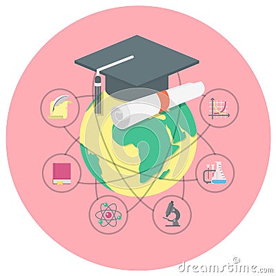 Academic education concept Vector Illustration