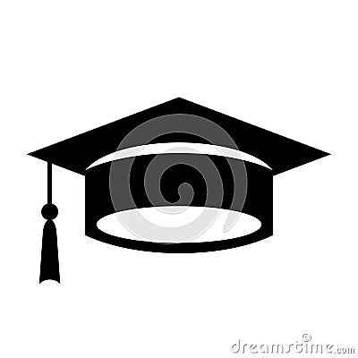 Academic graduation cap icon Vector Illustration