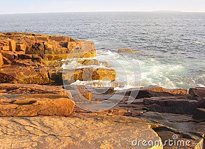 Acadia National Park seacoast Stock Photo