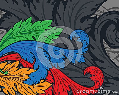 Acanthus leafs Vector Illustration