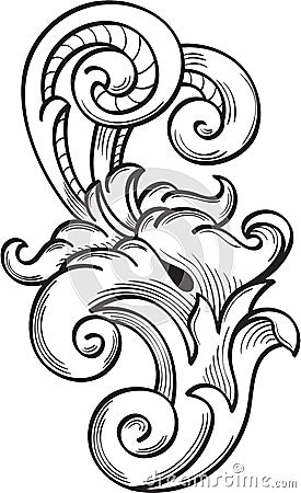 Acanthus pattern Vector Illustration