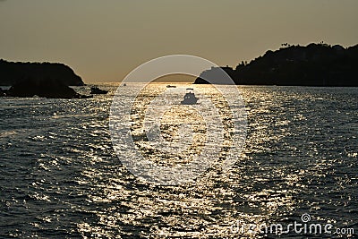 Acapulco Bay, sunset Stock Photo