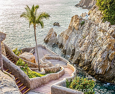 Acapulco cliff Stock Photo