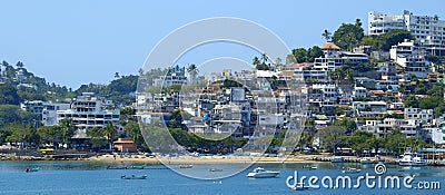 Acapulco Shore Panoramic Stock Photo