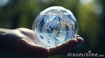 Accelerating Change - World Water Day Concept. Generative AI Stock Photo
