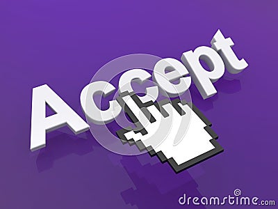 Accept graphic Stock Photo