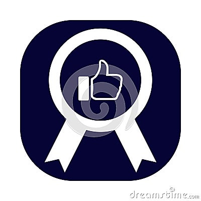 Accept, like, thumbs, thik, check, accept thumbs icon Vector Illustration