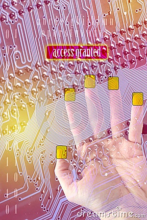 Access granted Stock Photo