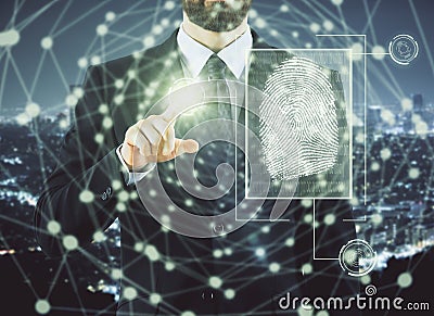 Access and biometrics concept Stock Photo