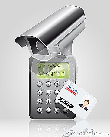 Access control - access granted to manager Vector Illustration