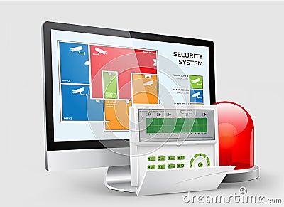 Access control - Alarm zones 2 Vector Illustration