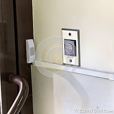 Access control entries in the room Stock Photo