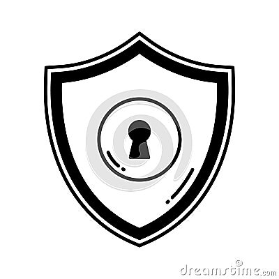 Access control half glyph vector icon which can easily modify or edit Vector Illustration