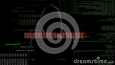 Access Denied, Unsuccessful Hacking Attempt On Server, Criminal Gets