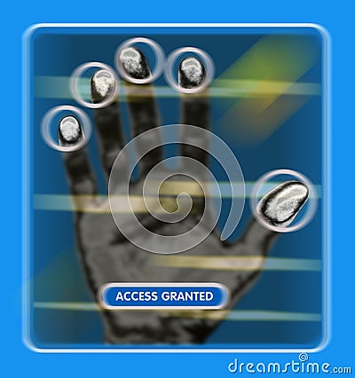 Access granted Stock Photo