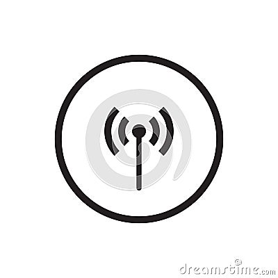 Access Point Icon Vector. Router Signal Symbol Illustration Vector Illustration
