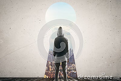 Access and success concept Stock Photo