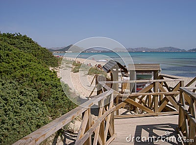 Access to the beach Editorial Stock Photo