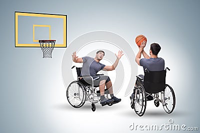 The accessibility concepth with wheelchair for disabled Stock Photo