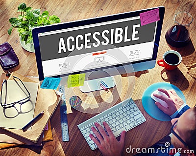 Accessible Approachable Attainable Available Business Concept Stock Photo