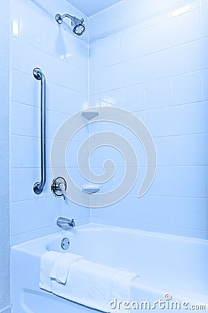 Accessible bathtub and shower Stock Photo