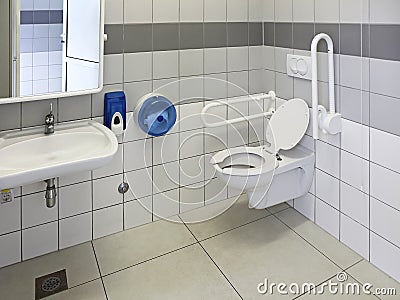 Accessible Toilet Stock Photo