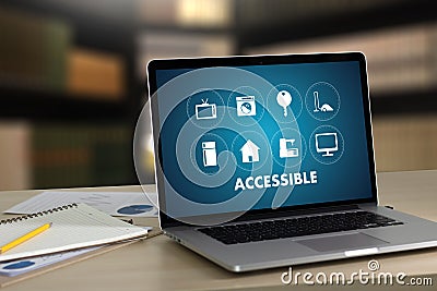 Accessible Welcome Greeting Welcoming Approachable Access Enter Stock Photo