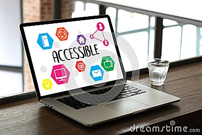 Accessible Welcome Greeting Welcoming Approachable Access Enter Stock Photo