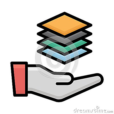 Accession, accretion Vector Icon which can easily modify or edit Vector Illustration