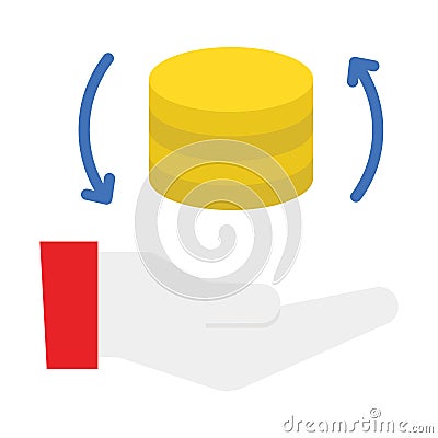 Accession, acquisition Vector Icon which can easily modify Stock Photo