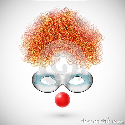 Accessories clown Vector Illustration