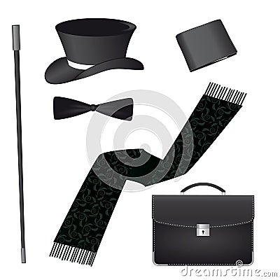 Accessories for the gentleman Vector Illustration